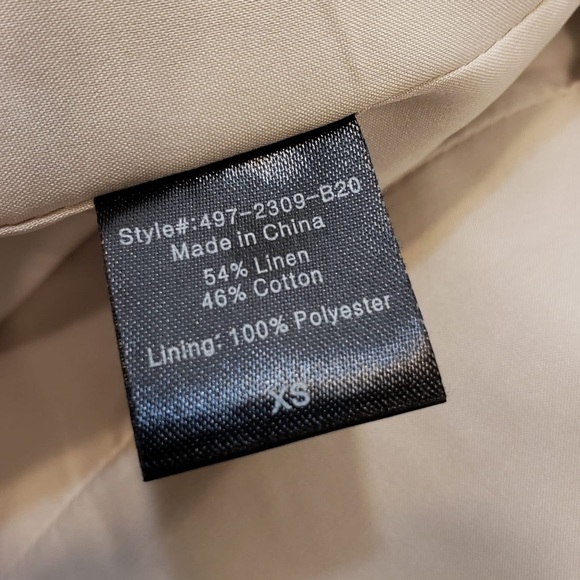 NWOT $375 JENNI KAYNE Linen Blend Boy Blazer In Natural size XS - Picture 9 of 16